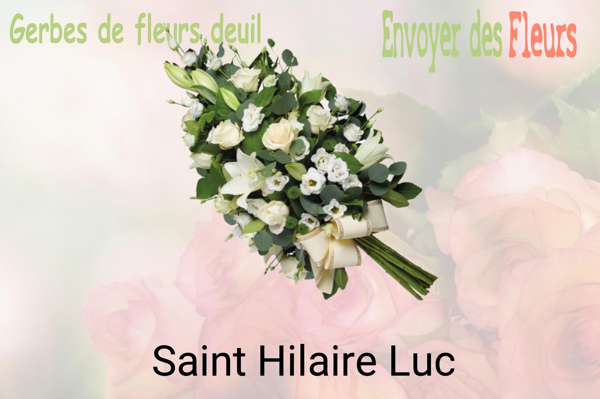 Gerbe de fleurs de deuil livrée à Saint-Hilaire-Luc